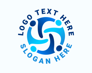 Social - Social Community Team logo design