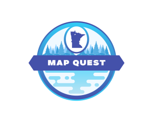 Minnesota State Map  logo design