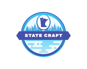 State - Minnesota State Map logo design