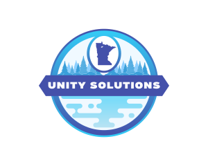 Us - Minnesota State Map logo design