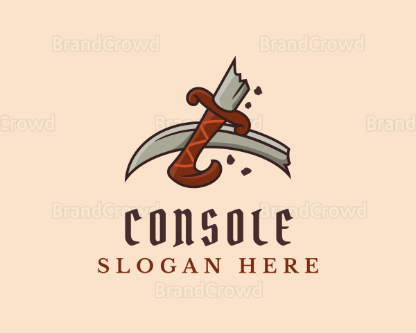 Broken Pirate Sword Logo