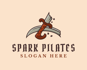 Broken Pirate Sword Logo