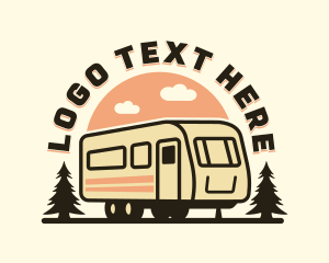 Trailer - Outdoor Campervan Trailer logo design