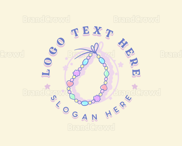 Bead Bracelet Jewelry Logo