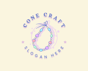 Bead Bracelet Jewelry logo design