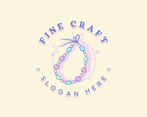 Bead Bracelet Jewelry logo design