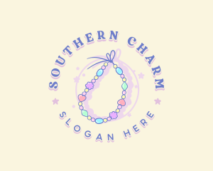 Bead Bracelet Jewelry logo design