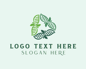 Science - Biotech Leaf  DNA logo design