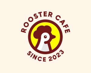 Rooster - Chicken Rooster Badge logo design