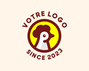 Badge - Chicken Rooster Badge logo design