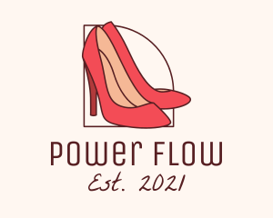 Pump - Woman High Heels logo design