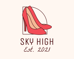 Woman High Heels logo design