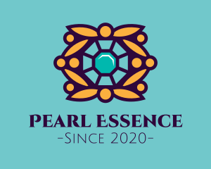 Pearl - Ornamental Crystal Decoration logo design