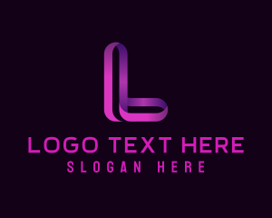 Web Design - Modern Gradient Letter L logo design