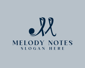 Notes - Music Note Clef logo design