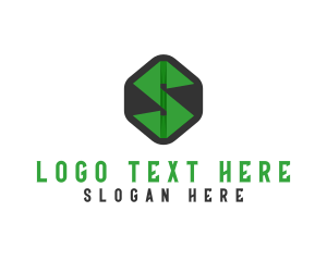 Shapes - Paper Fold Letter S logo design