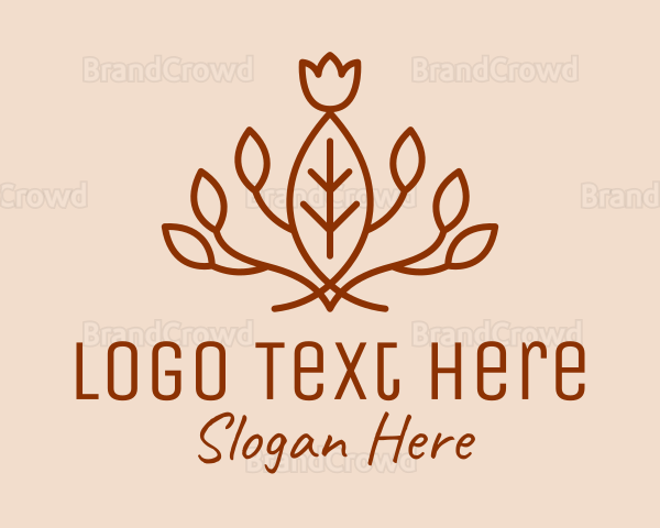 Brown Leaf Herb Garden Logo