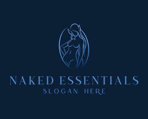 Naked Female Elf logo design