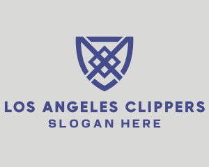 Blue Shield Letter X Logo