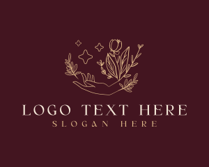 Flower - Botanical Floral Hand logo design