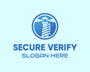 Digital Security Lighthouse logo design