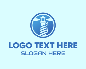 Blue - Digital Security Lighthouse logo design