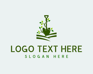 Shovel - Shovel Vine Gardening logo design