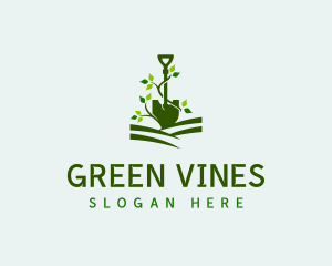 Shovel Vine Gardening logo design