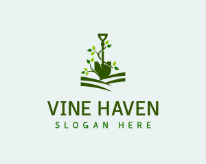 Shovel Vine Gardening logo design