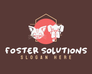 Cat Dog Shelter logo design