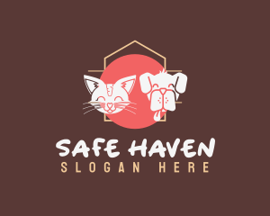 Cat Dog Shelter logo design