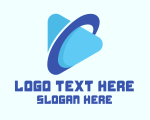 Video Player - Planet Streaming Application logo design