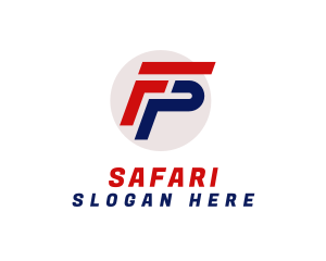 Automotive Letter FP Monogram Logo