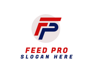 Automotive Letter FP Monogram logo design