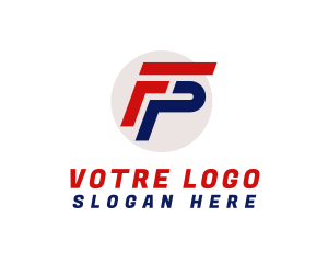 Gaming - Automotive Letter FP Monogram logo design