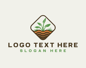 Organic - Plant Gardening Eco logo design