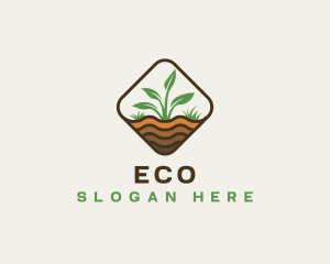 Plant Gardening Eco logo design