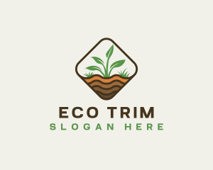 Plant Gardening Eco logo design