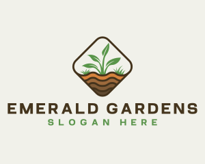 Plant Gardening Eco logo design