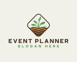 Grass - Plant Gardening Eco logo design
