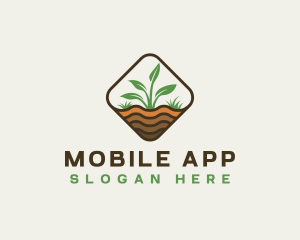Crop - Plant Gardening Eco logo design