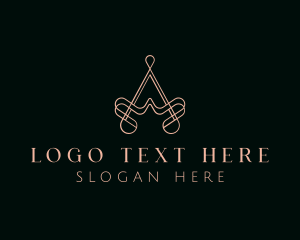 Couture - Elegant Boutique Letter A logo design
