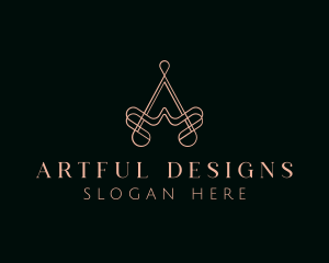 Elegant Boutique Letter A logo design