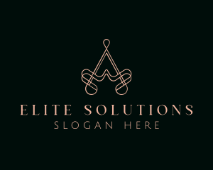 Tailor - Elegant Boutique Letter A logo design