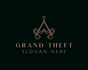 Event Styling - Elegant Boutique Letter A logo design