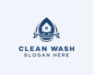 Home Pressure Washer Cleaning logo design