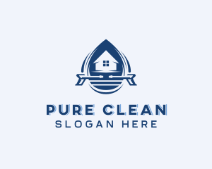 Home Pressure Washer Cleaning logo design