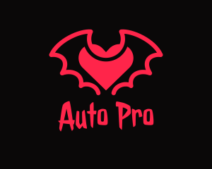 Esports - Red Bat Heart logo design