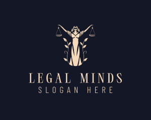 Jurist - Lady Legal Scale logo design