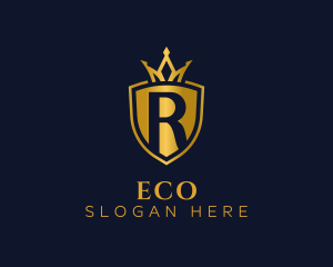 Royalty - Regal Shield Letter R logo design